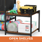3D Printer Table with Filament Storage Rack & Protective Cover