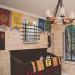 【Exclusive!】6 Tiered Wooden Wizard Wand Display Stand, Wall-Mount Magic Wands Holder (Wands Not Included)