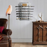 【Exclusive!】6 Tiered Wooden Wizard Wand Display Stand, Wall-Mount Magic Wands Holder (Wands Not Included)