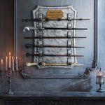 【Exclusive!】6 Tiered Wooden Wizard Wand Display Stand, Wall-Mount Magic Wands Holder (Wands Not Included)