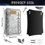 【Exclusive!】6 Tiered Wooden Wizard Wand Display Stand, Wall-Mount Magic Wands Holder (Wands Not Included)