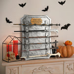 【Exclusive!】6 Tiered Wooden Wizard Wand Display Stand, Wall-Mount Magic Wands Holder (Wands Not Included)