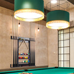 【Patented】Wall Mount Pool Cue Rack for 8 pcs - Black