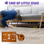 【Patented】Adjustable Height & Tilt Jigsaw Puzzle Board for 1500 pcs, Portable Folding Wooden Puzzle Table with Trays & Cover