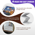【Patented】【Tran-Z Series】 2000 Pieces Foldable Puzzle Mat, 46" x 31" Portable Jigsaw Puzzle Board
