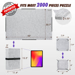【Patented】【Tran-Z Series】 2000 Pieces Foldable Puzzle Mat, 46" x 31" Portable Jigsaw Puzzle Board