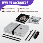 【Patented】【Tran-Z Series】 2000 Pieces Foldable Puzzle Mat, 46" x 31" Portable Jigsaw Puzzle Board