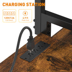 3D Printer Table with 4-Tier Filament Storage Rack and Power Outlet