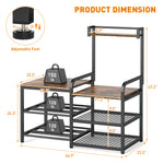 3D Printer Table with 4-Tier Filament Storage Rack and Power Outlet