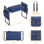 【Only US】Garden Kneeler Seat and Bench Heavy Duty (Hold 330lbs-150kg), Upgraded Thicker & Wider Soft Detachable Kneeling Pad, with 2 Tool Pouches