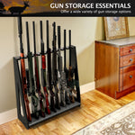 【Hot Sale】Heavy Duty Freestanding Gun Rack with Soft Padding