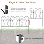 5 Pcs Decorative Garden Fence - 32in x 10ft