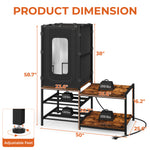 3D Printer Table with Filament Storage Rack & Protective Cover