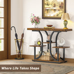 4-Tier 42.5" Console Table Sofa Table Entryway Table