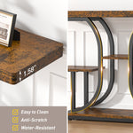 4-Tier 42.5" Console Table Sofa Table Entryway Table