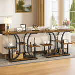 4-Tier 42.5" Console Table Sofa Table Entryway Table