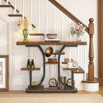 4-Tier 42.5" Console Table Sofa Table Entryway Table