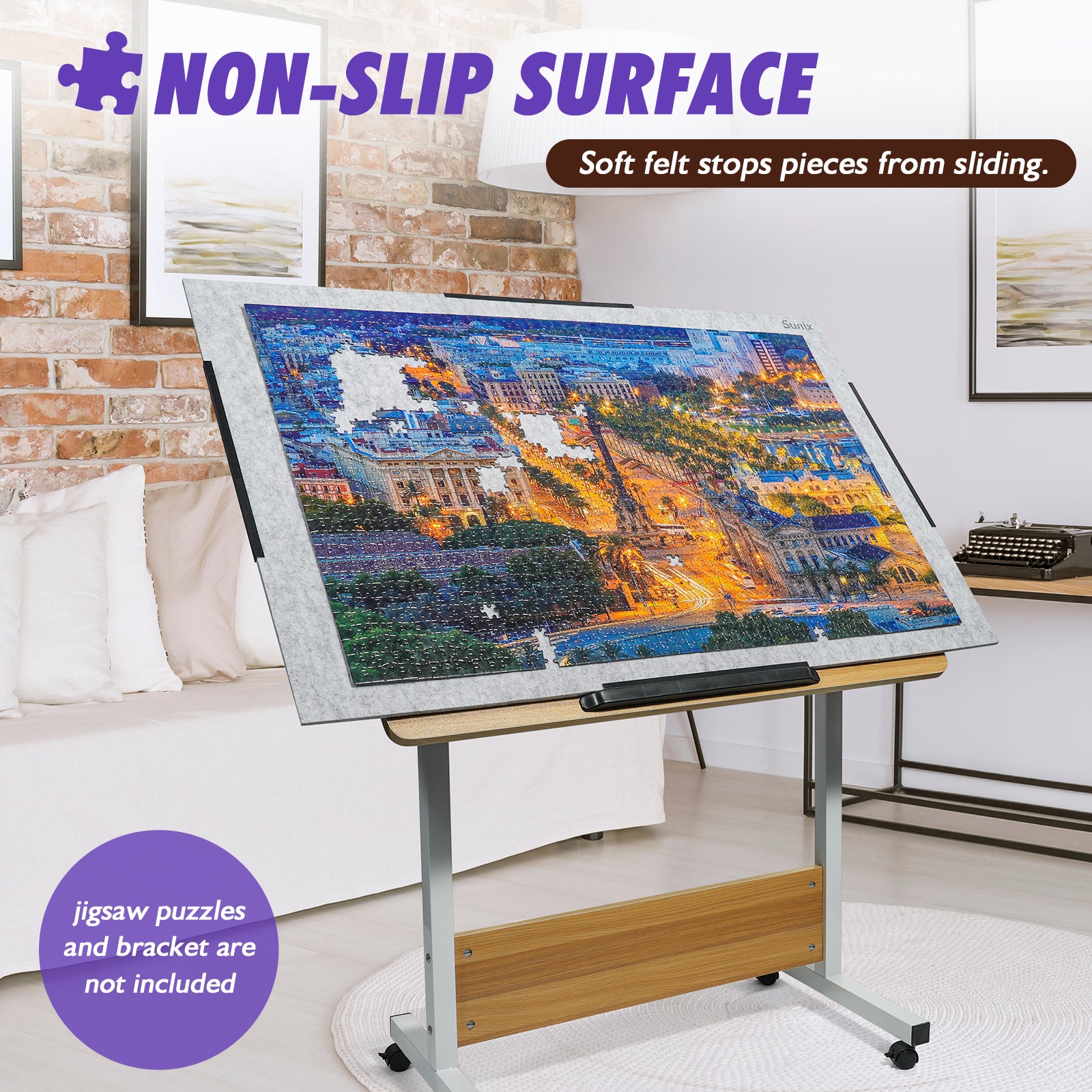 1500 Piece Folding Puzzle Table with Sliding Drawers & Tilting Board