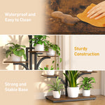 Plant Stand Indoor with Grow Lights, 64" 9 Tiered Tall Plant Shelf,